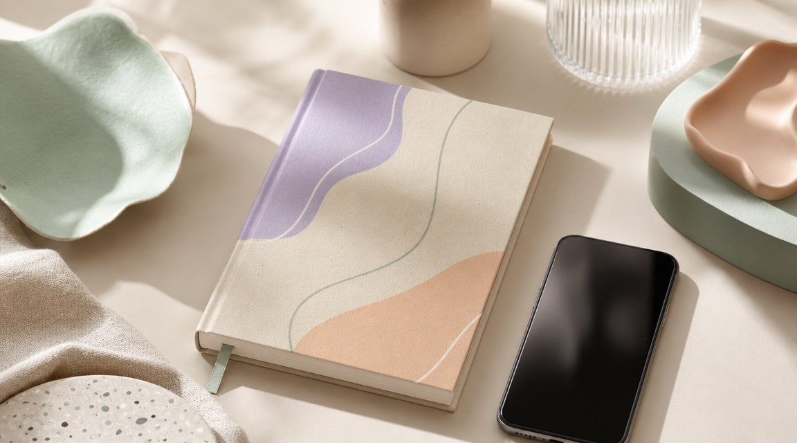 round white and gold-colored analog watch beside paper ribbon